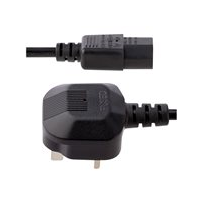 StarTech.com 3 m brittisk nätsladd för datorer, 18AWG, BS