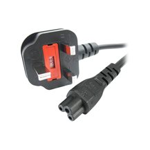 StarTech.com 1 m brittisk strömkabel för bärbara datorer,