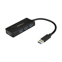 StarTech.com USB 3.0-hubb med 4 portar - Minihubb med