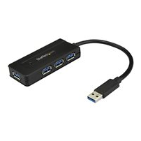 StarTech.com USB 3.0-hubb med 4 portar - Minihubb med