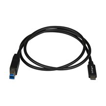 StarTech.com USB 3.1 USB-C till USB-B-kabel - 1 m -