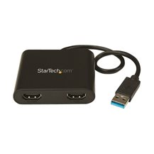 StarTech.com USB 3.0 to Dual HDMI Adapter, 1x 4K 30Hz & 1x