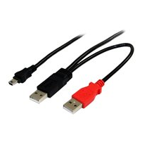 StarTech.com 6 ft USB Y Cable for External Hard Drive - USB