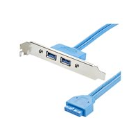 StarTech.com 2 Port USB 3.0 A Female Slot Plate Adapter -