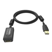 VISION installation-grade USB 2.0 active extension cable -