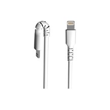 StarTech.com 1m tålig vitt USB-A till Blixtkabel - Tungt,