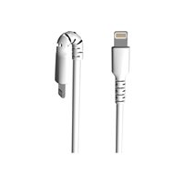 StarTech.com 1m tålig vitt USB-A till Blixtkabel - Tungt,
