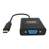 VISION Professional installation-grade USB-C to VGA adapter