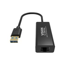 VISION Professional installation-grade USB-A to RJ45