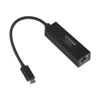 VISION Professional installation-grade USB-C to RJ45