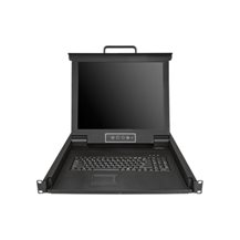 StarTech.com 1U enports KVM-konsol för serverrack - 17 tum
