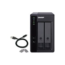 QNAP TR-002 - Hårddiskarray - 2 fack (SATA-600) - USB 3.1