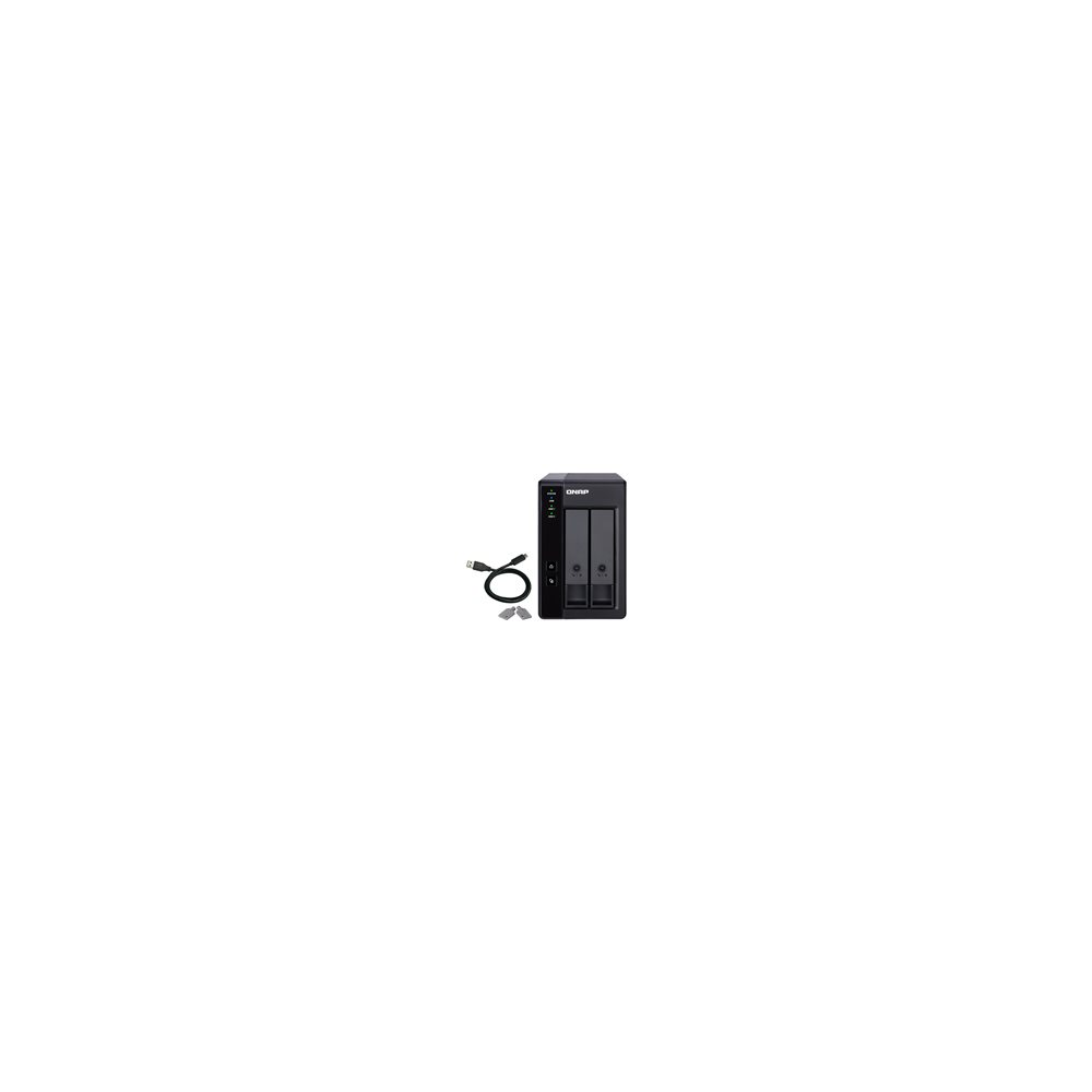 QNAP TR-002 - Hårddiskarray - 2 fack (SATA-600) - USB 3.1