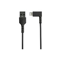 StarTech.com 2m tålig USB-A till Blixtkabel - svart 90°