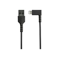 StarTech.com 2m tålig USB-A till Blixtkabel - svart 90°