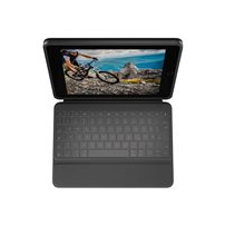 Logitech Rugged Folio - Tangentbord och foliefodral - Apple