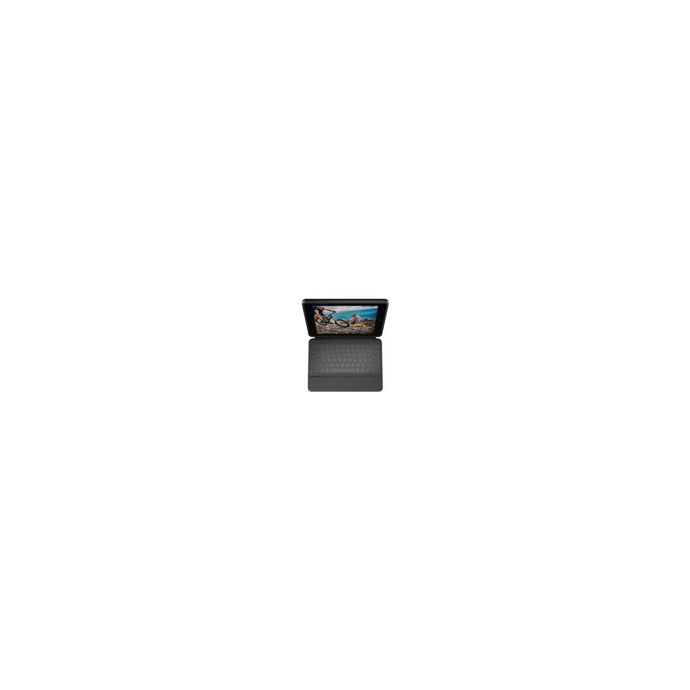 Logitech Rugged Folio - Tangentbord och foliefodral - Apple