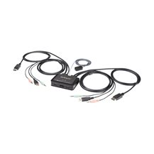 StarTech.com 2 Port USB 4K60Hz DisplayPort KVM-switch med