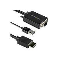 StarTech.com 2 m VGA till HDMI-kabeladapter - USB-driven -