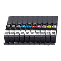 Canon PFI-300 PBK - Foto-svart - original - bläcktank - för