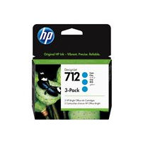 HP 712 - 3-pack - 29 ml - cyan - original - DesignJet -