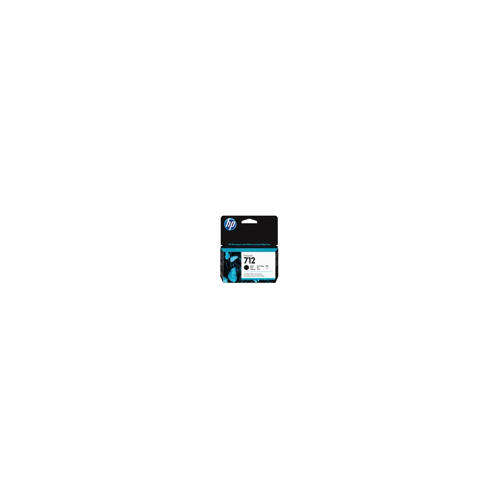 HP 712 - 38 ml - svart - original - DesignJet - bläckpatron