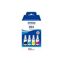 Epson EcoTank 664 - 4-pack - svart, gul, cyan, magenta -