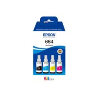 Epson EcoTank 664 - 4-pack - svart, gul, cyan, magenta -