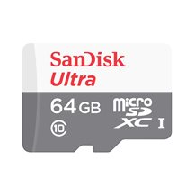 SanDisk Ultra - Flash-minneskort (adapter, microSDHC till