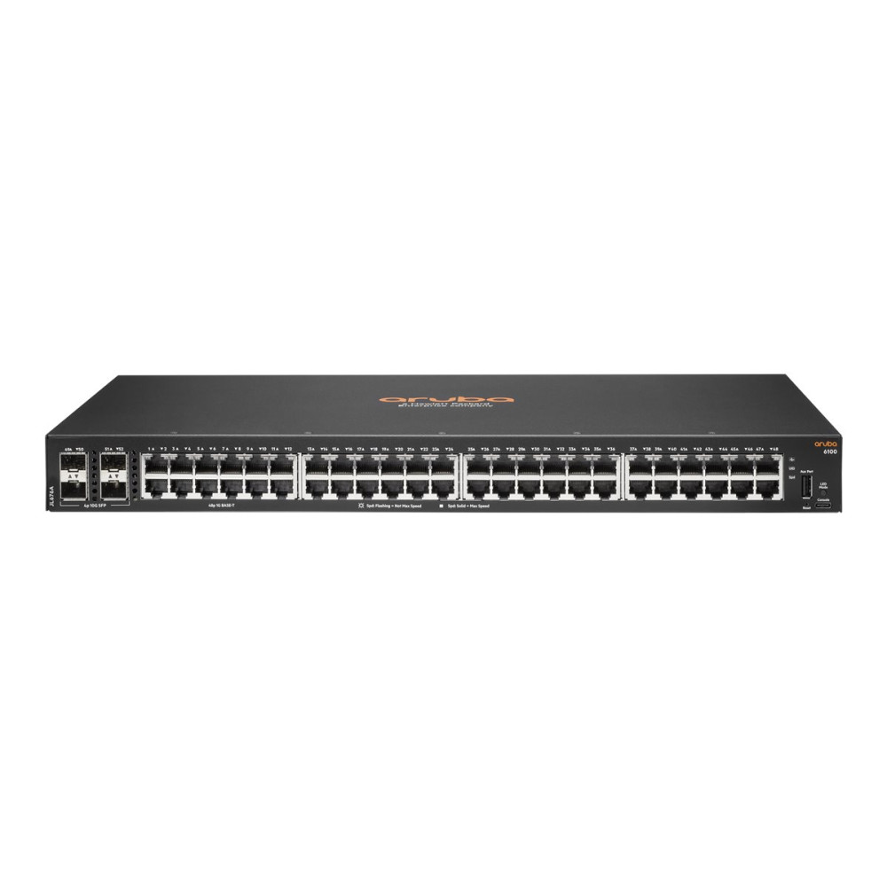 HPE Aruba 6100 48G 4SFP+ Switch - Switch - Administrerad - HPE Aruba 6100 48G 4SFP+ Switch - Switch - Administrerad -
