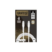 GRATEQ PRO USB-C - MFi LIGHTNING CABLE 1.5M WHITE
