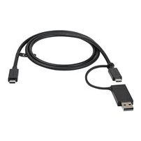 StarTech.com 1 m USB-C-kabel med USB-A-adapterdongel -