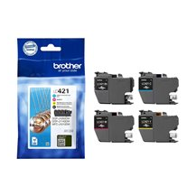 Brother LC421 - 4-pack - svart, gul, cyan, magenta -