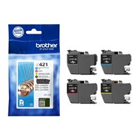 Brother LC421 - 4-pack - svart, gul, cyan, magenta -