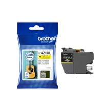 Brother LC421XLY - Lång livslängd - gul - original -