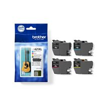 Brother LC421XL - 4-pack - XL - svart, gul, cyan, magenta -