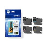 Brother LC421XL - 4-pack - XL - svart, gul, cyan, magenta -