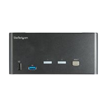 StarTech.com 2-ports DisplayPort KVM-switch för tre skärmar