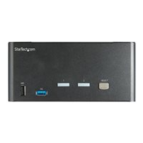 StarTech.com 2-ports DisplayPort KVM-switch för tre skärmar