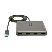 StarTech.com USB 3.0 till 4x HDMI-adapter - Externa video-