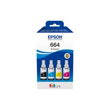 Epson EcoTank 664 - 4-pack - svart, magenta, cyan, gul -