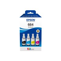 Epson EcoTank 664 - 4-pack - svart, magenta, cyan, gul -