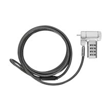 Targus DEFCON - Lås för säkerhetskabel - silver - 2 m