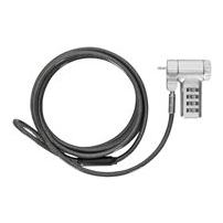 Targus DEFCON - Lås för säkerhetskabel - silver - 2 m