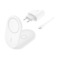 Belkin BoostCharge 2-in-1 - Trådlöst laddställ - magnetisk,