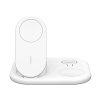 Belkin BoostCharge 3-in-1 - Trådlöst laddställ - magnetisk,
