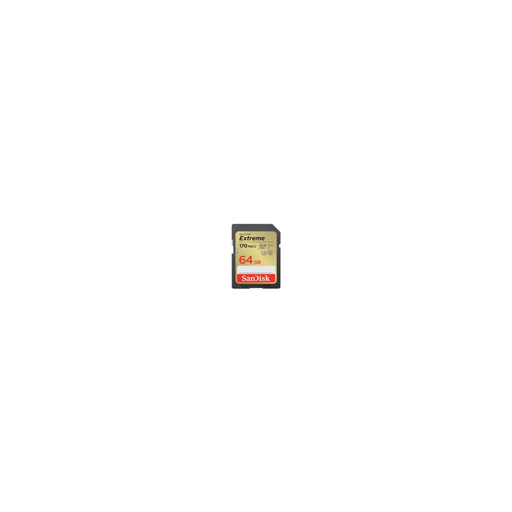 SanDisk Extreme - Flash-minneskort - 64 GB - Video Class