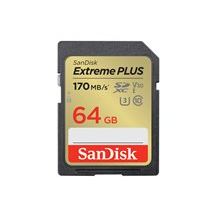 SanDisk Extreme PLUS - Flash-minneskort - 64 GB - UHS-I U3