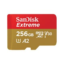 SanDisk Extreme - Flash-minneskort - 256 GB - A2 / Video