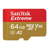 SanDisk Extreme - Flash-minneskort (microSDXC till